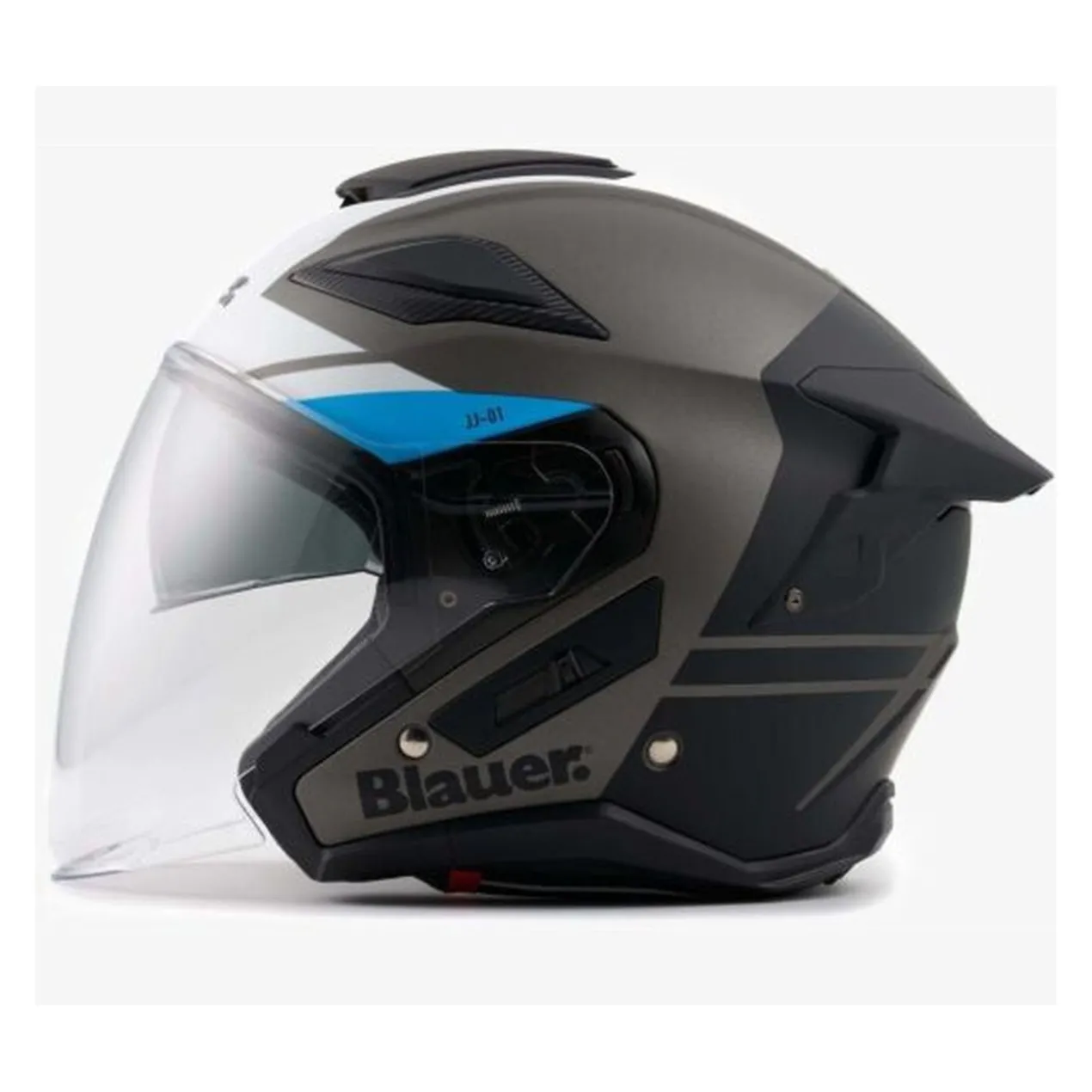 Casco Blauer Jet Jj01 Matt Titanium