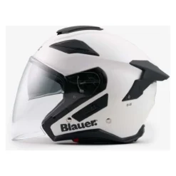 Casco Blauer Jet Jj01 Mono Glossy White