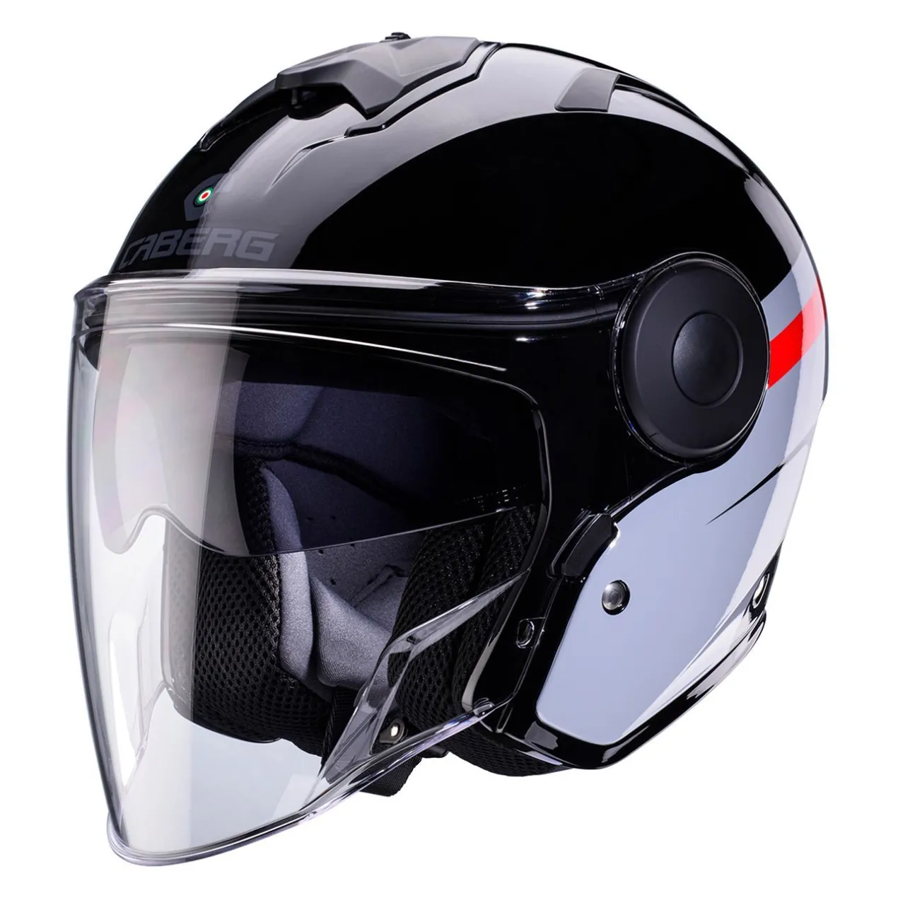 Casco Caberg Soho Zephyr Black / Grey / Red