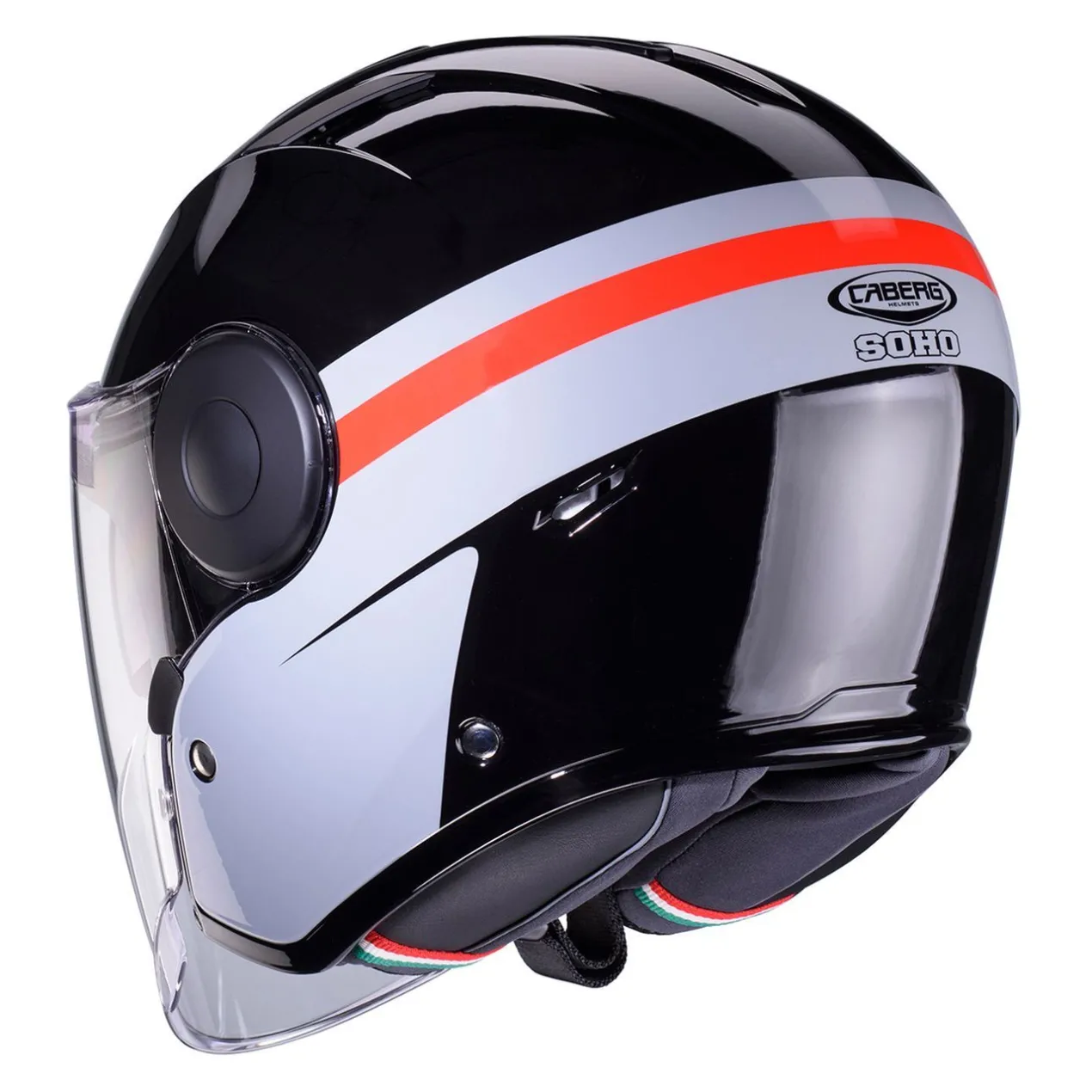 Casco Caberg Soho Zephyr Black / Grey / Red