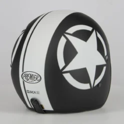 Casco Calotta Piccola Omologata Premier Le Petit Star Nero Opaco