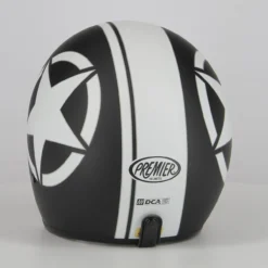 Casco Calotta Piccola Omologata Premier Le Petit Star Nero Opaco