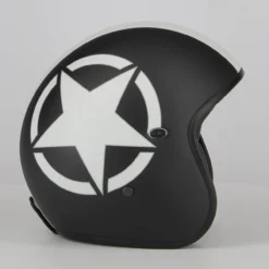 Casco Calotta Piccola Omologata Premier Le Petit Star Nero Opaco
