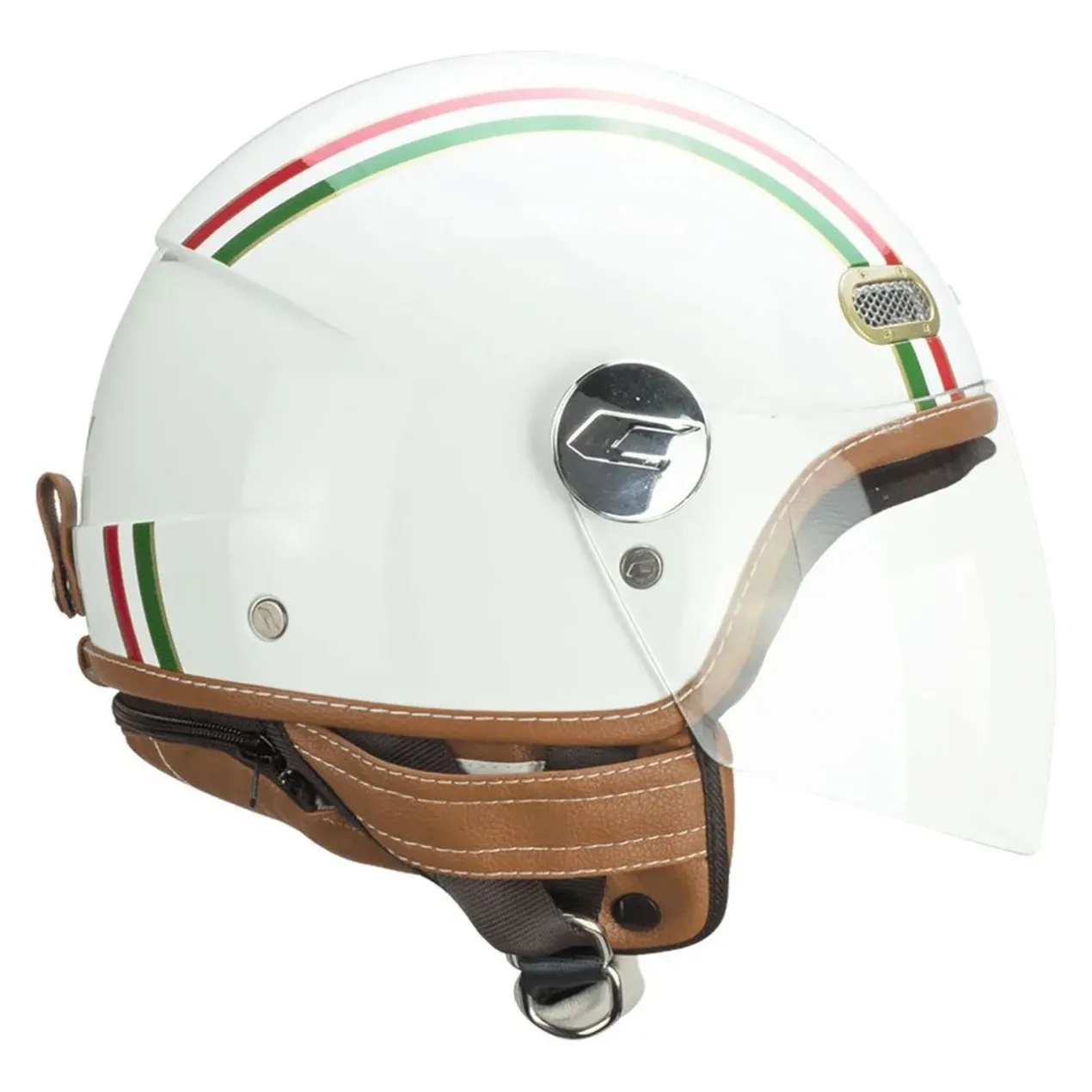Casco Cgm 191i Pix It Visiera Lunga Verde Bianco Rosso