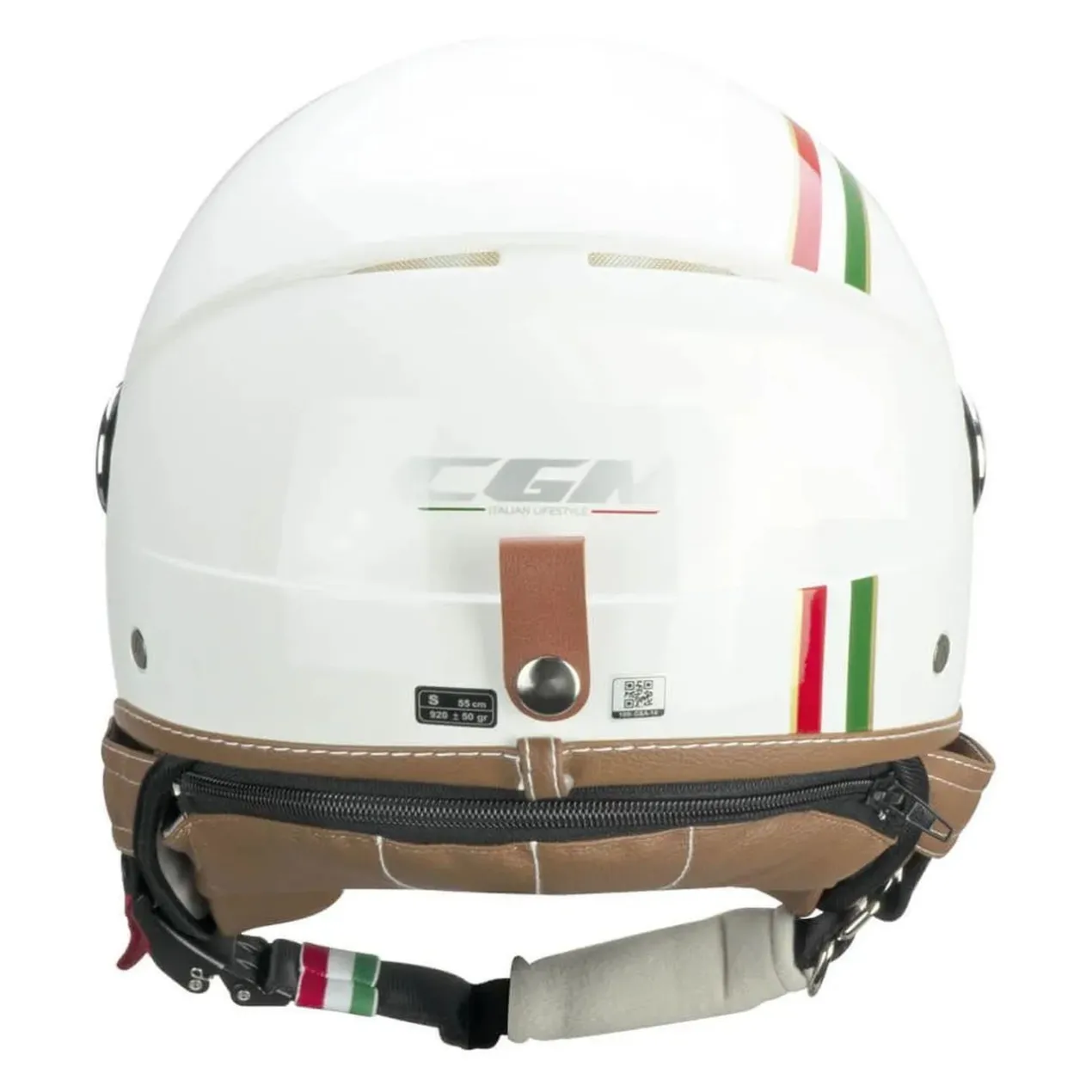 Casco Cgm 191i Pix It Visiera Lunga Verde Bianco Rosso