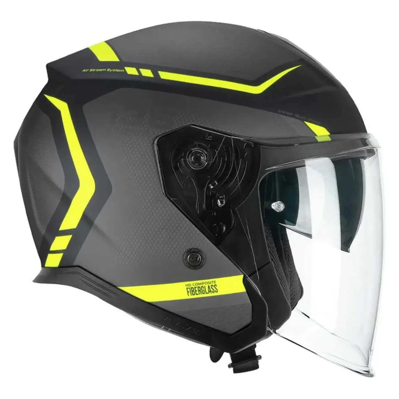 Casco Cgm 136m Rna Fibra Ride Nero Giallo Fluo Opa