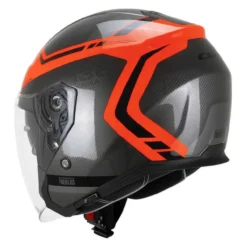 Casco Cgm 136m Rna Fibra Ride Nero Rosso Fluo
