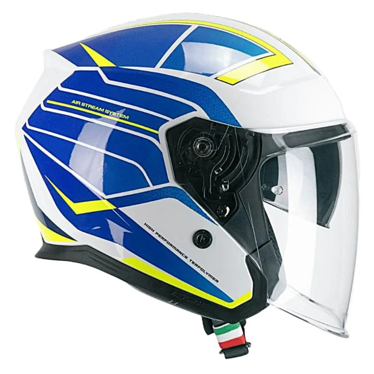 Casco Cgm 136s Rna Race Blu Giallo Fluo