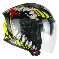Casco Cgm 127x Deep Freaker Nero Giallo Fluo