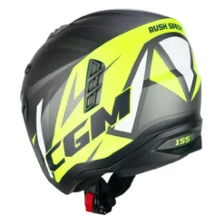 Casco Cgm 155x Rush Sprint Grafite Giallo Fluo