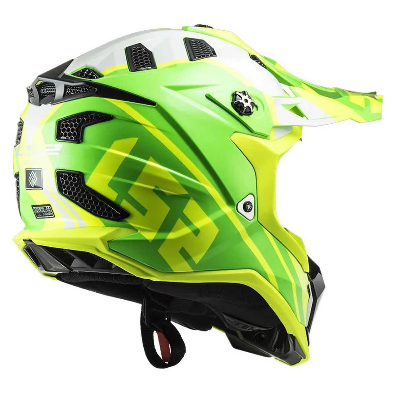 Casco Cross Ls2 Mx700 Subverter Gammax Gloss H-v Yellow Gre