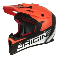 Casco Cross Origine Hero Mx Orange - Black Matt