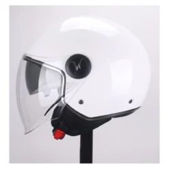 Casco Demi Jet Jfm 500 Con Sunvisor Bianco Perla