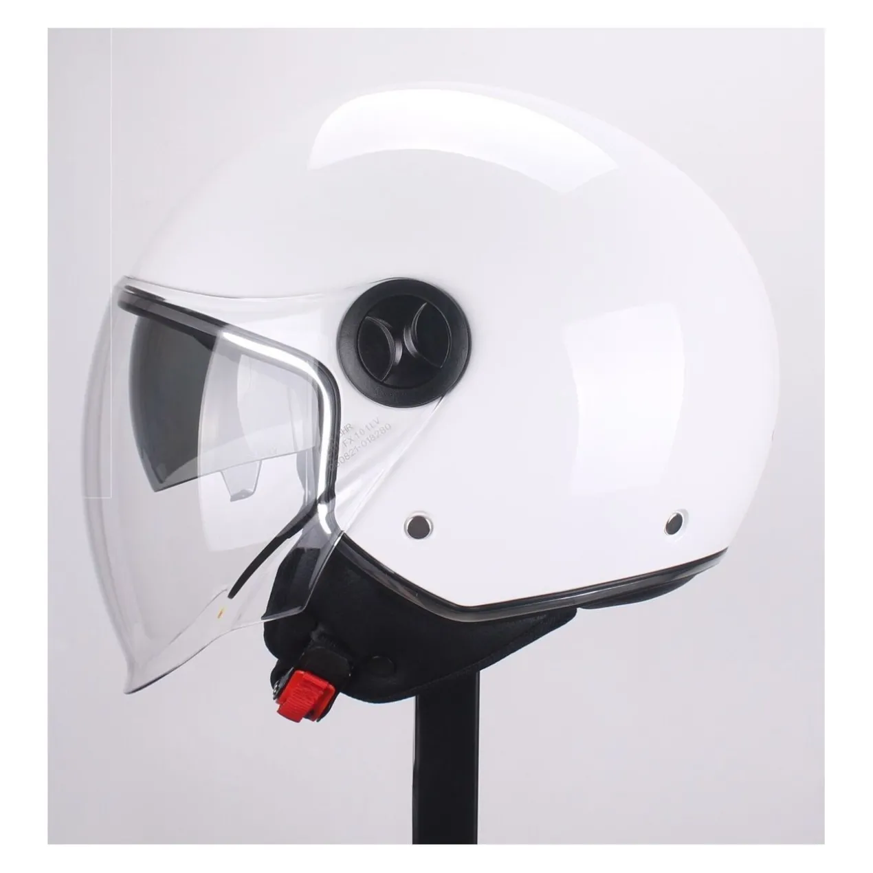 Casco Demi Jet Jfm 500 Con Sunvisor Bianco Perla