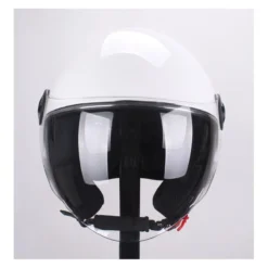 Casco Demi Jet Jfm 500 Con Sunvisor Bianco Perla
