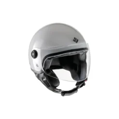 Casco Demi Jet Tucano Urbano El Jettin Bianco Ghiaccio Luci