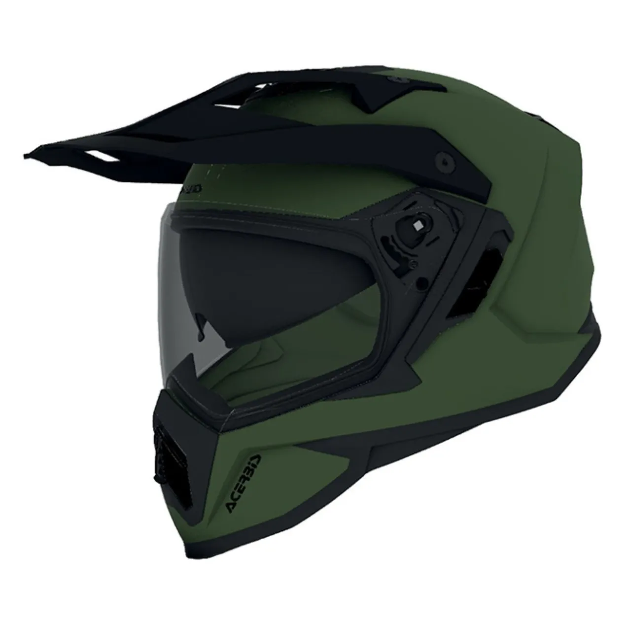Casco Enduro Acerbis Assault Mono Verde Opaco