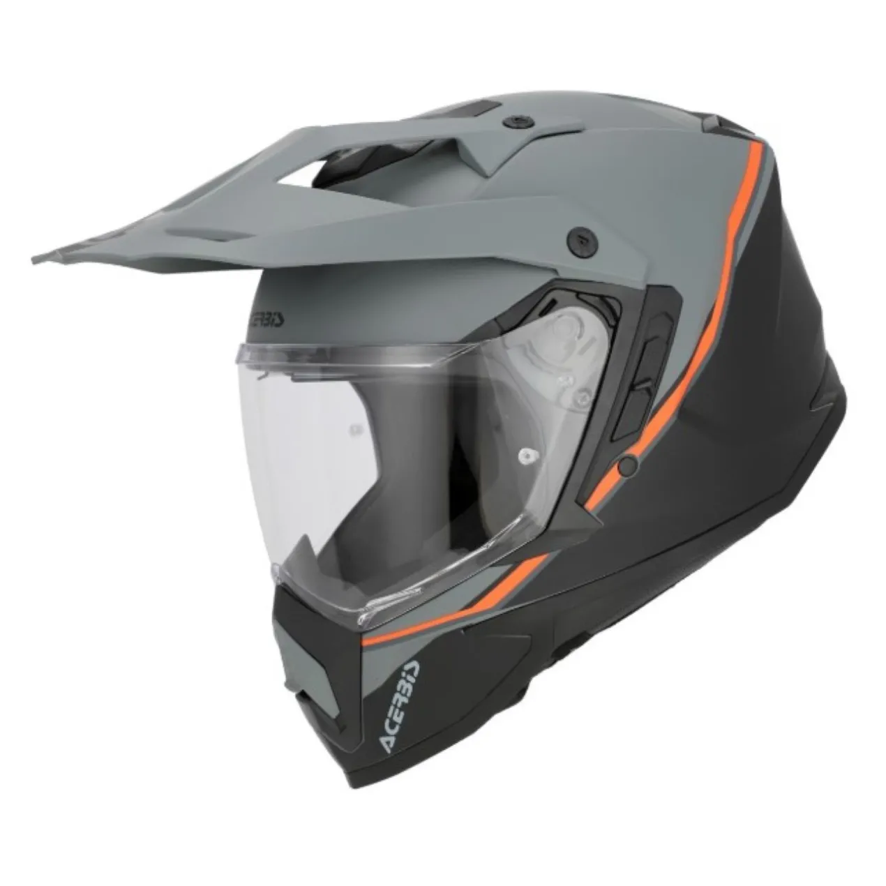Casco Enduro Acerbis Assault Graphic Nero Arancio Fluo