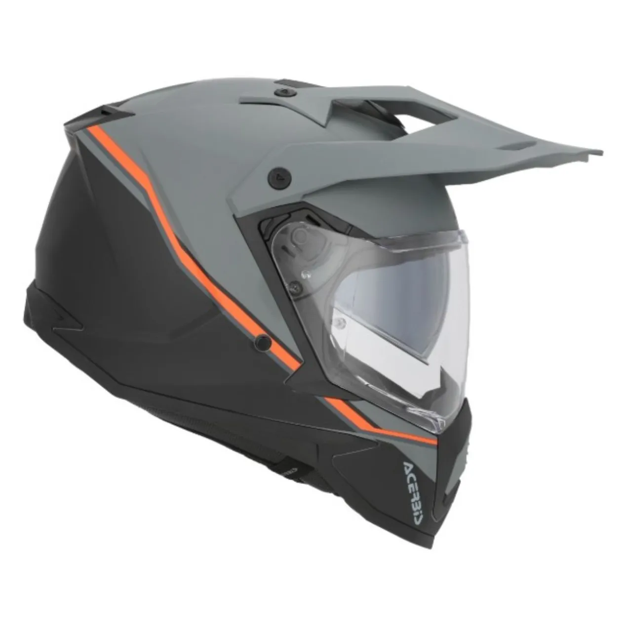 Casco Enduro Acerbis Assault Graphic Nero Arancio Fluo