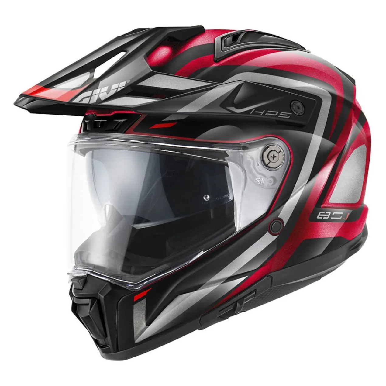 Casco Enduro Givi 80.1 Apex Bordeaux Titanio Ner