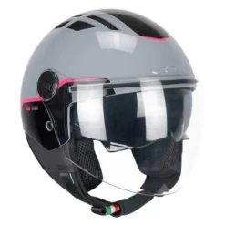 Casco Estivo Cgm 116a Air Mono Grigio Fucsia Fluo