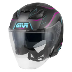 Casco Givi Jet Abs X31f Graphic Impact Nero Opaco Titanio F