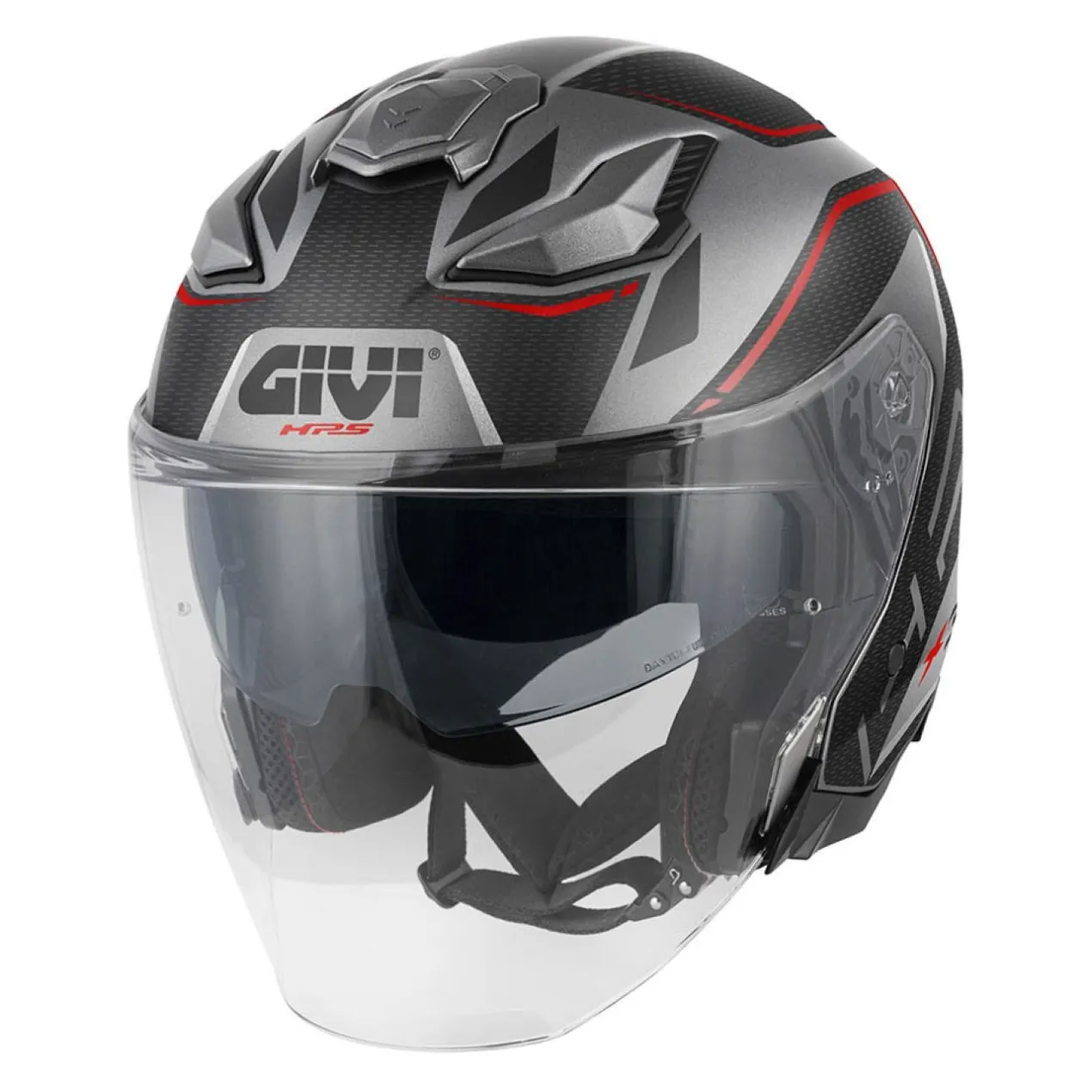 Casco Givi Jet Abs X31f Graphic Impact Titanio Nero Rosso