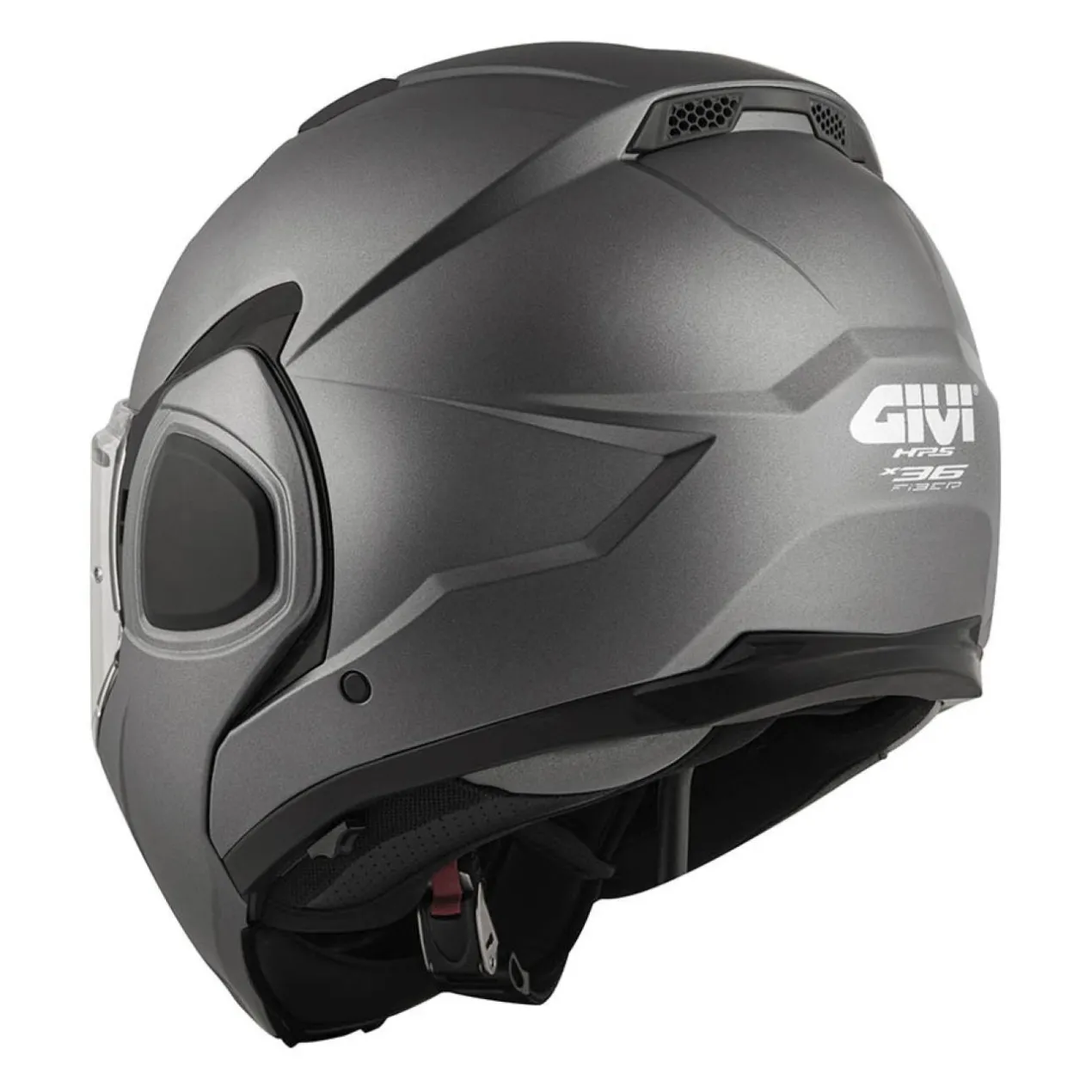 Casco Givi Reversibile X36 Fiber Solid Titanio Opaco