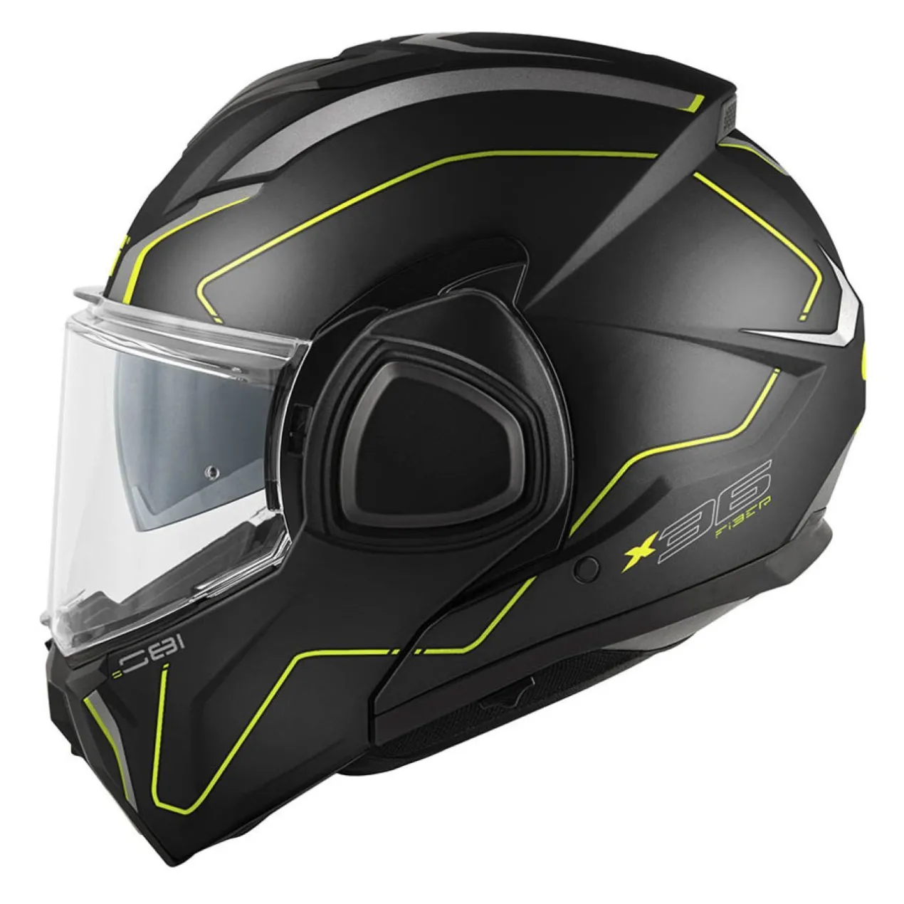 Casco Givi Reversibile X36 Pulse Nero Opaco Argento G