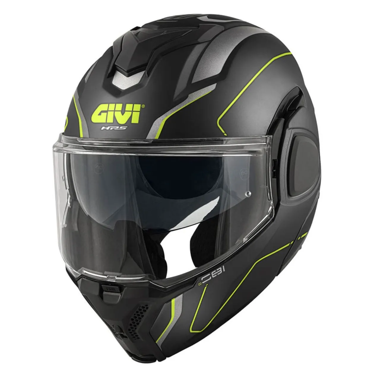 Casco Givi Reversibile X36 Pulse Nero Opaco Argento G