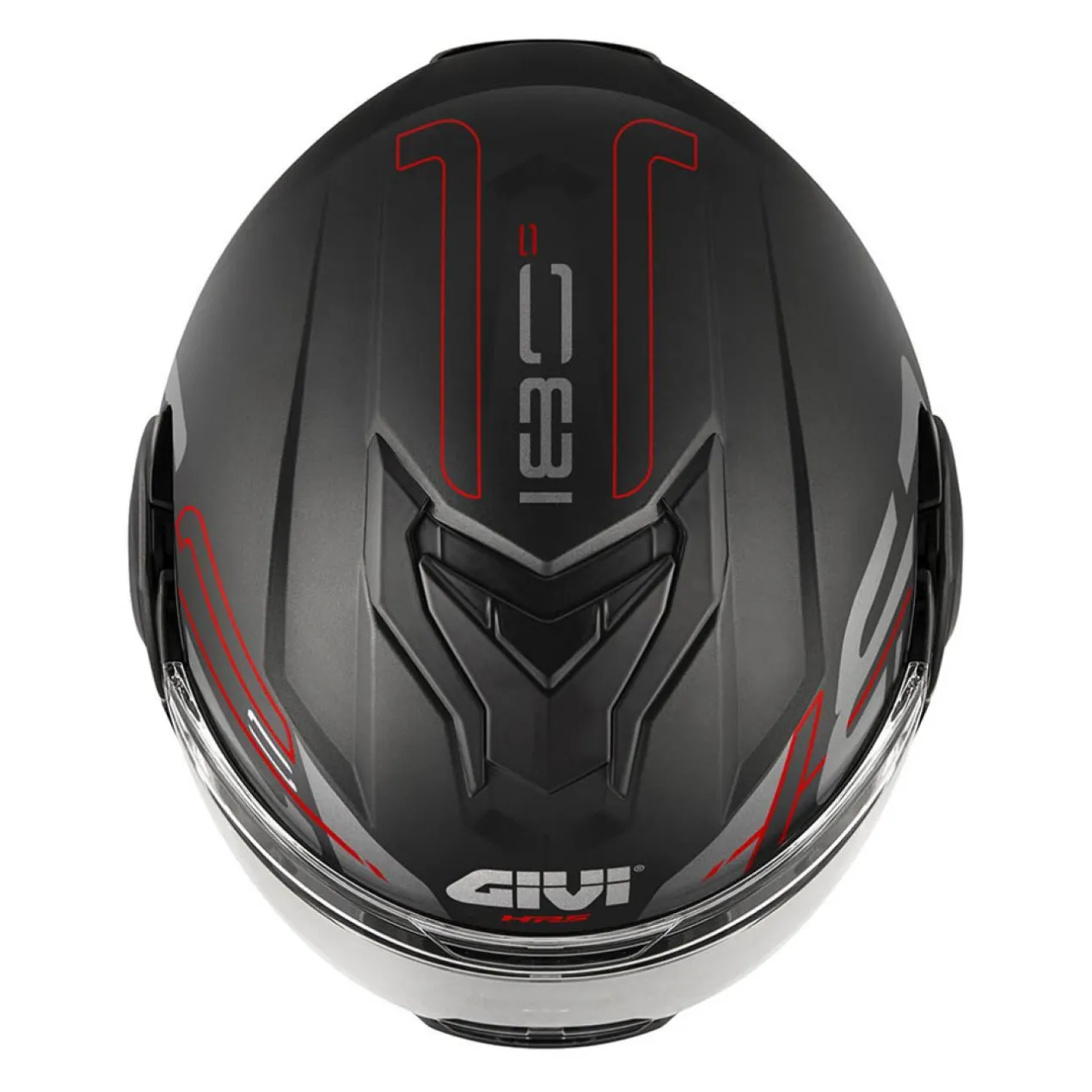 Casco Givi Reversibile X36 Vertigo Nero Opaco Rosso