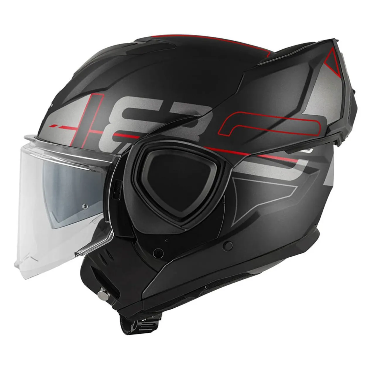 Casco Givi Reversibile X36 Vertigo Nero Opaco Rosso