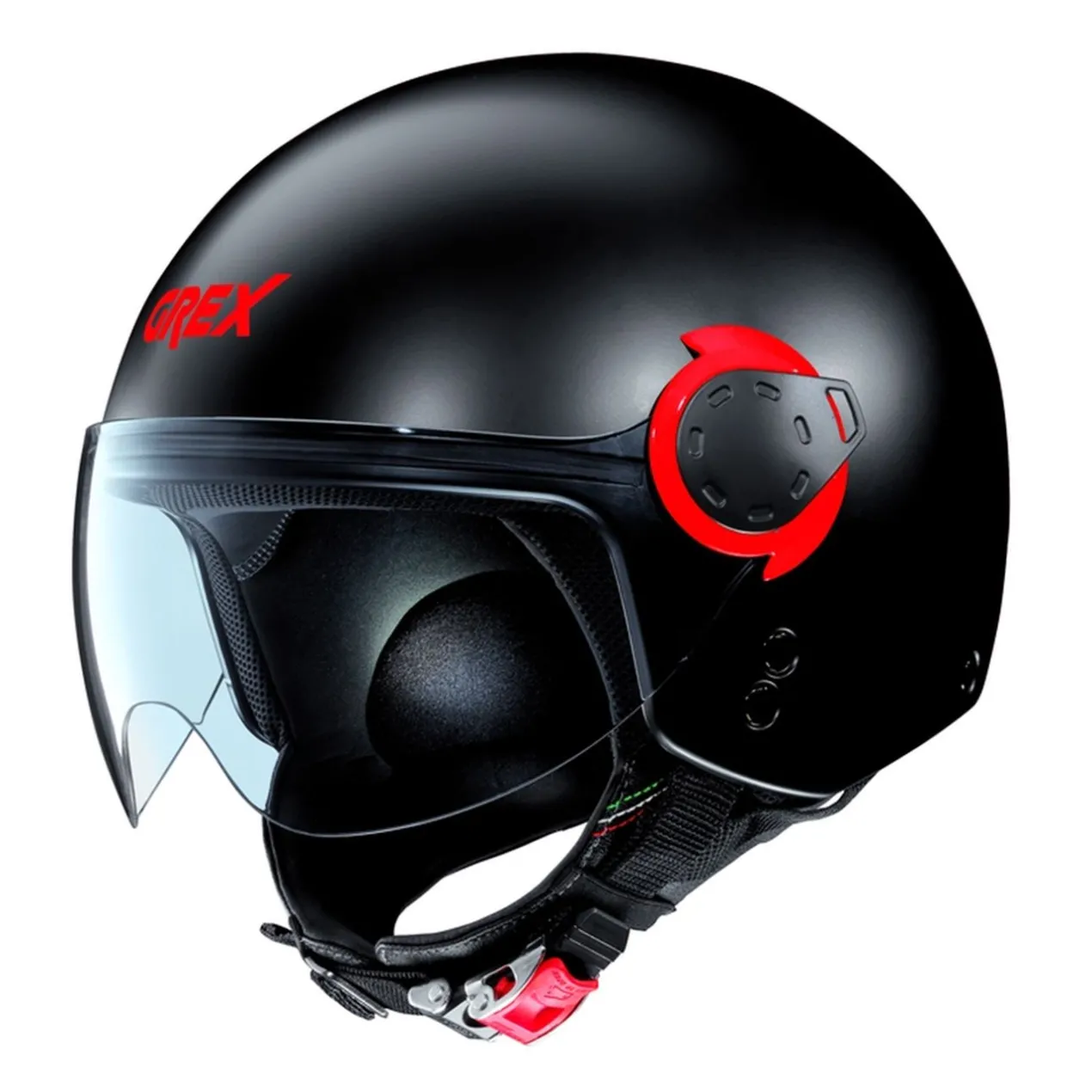 Casco Grex G3.1 E Couple Flat Black Red