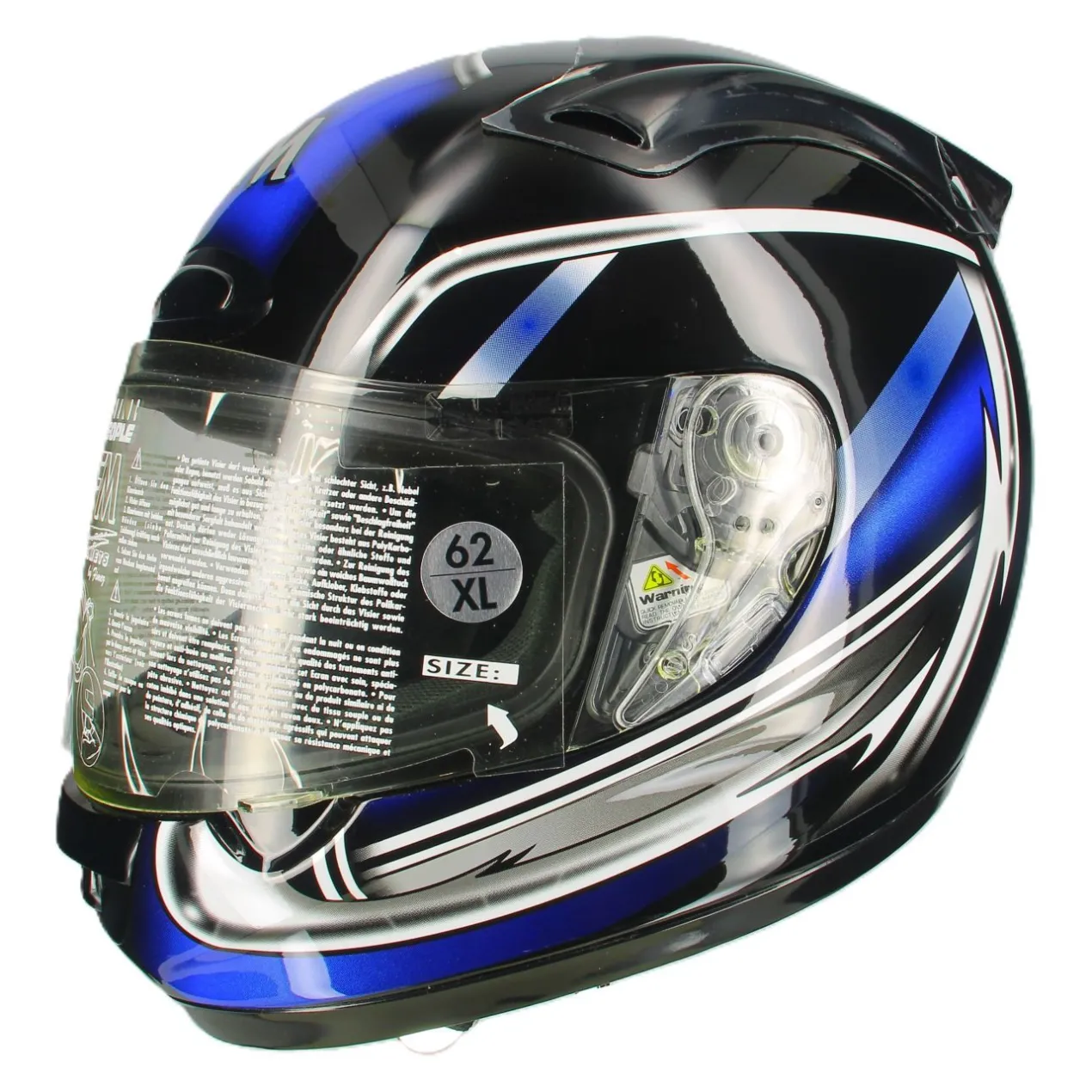 Casco in Fibra Fm Radikal Blu Fantasia Ultimi Pezzi