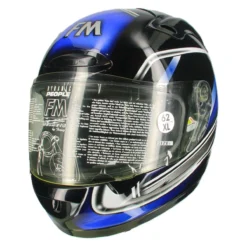 Casco in Fibra Fm Radikal Blu Fantasia Ultimi Pezzi