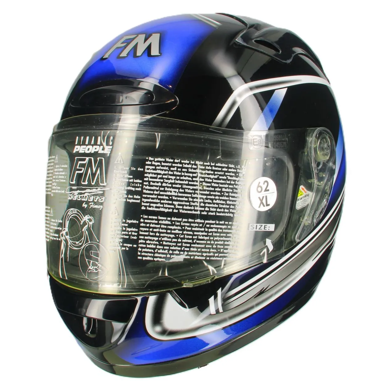 Casco in Fibra Fm Radikal Blu Fantasia Ultimi Pezzi
