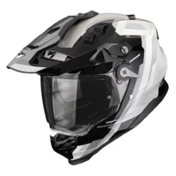 Casco Integrale Adventure Scorpion Adf-9000 Air Patrol Nero Argento