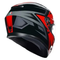 Casco Integrale Agv K3 E06 Compound Black/red