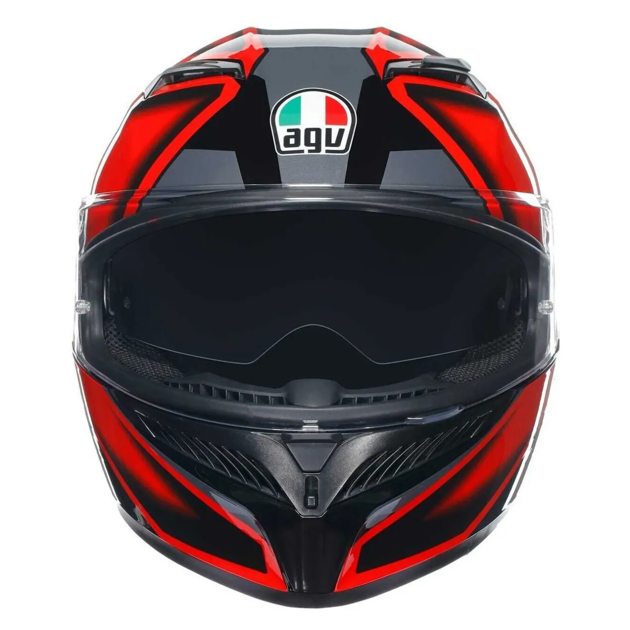 Casco Integrale Agv K3 E06 Compound Black/red