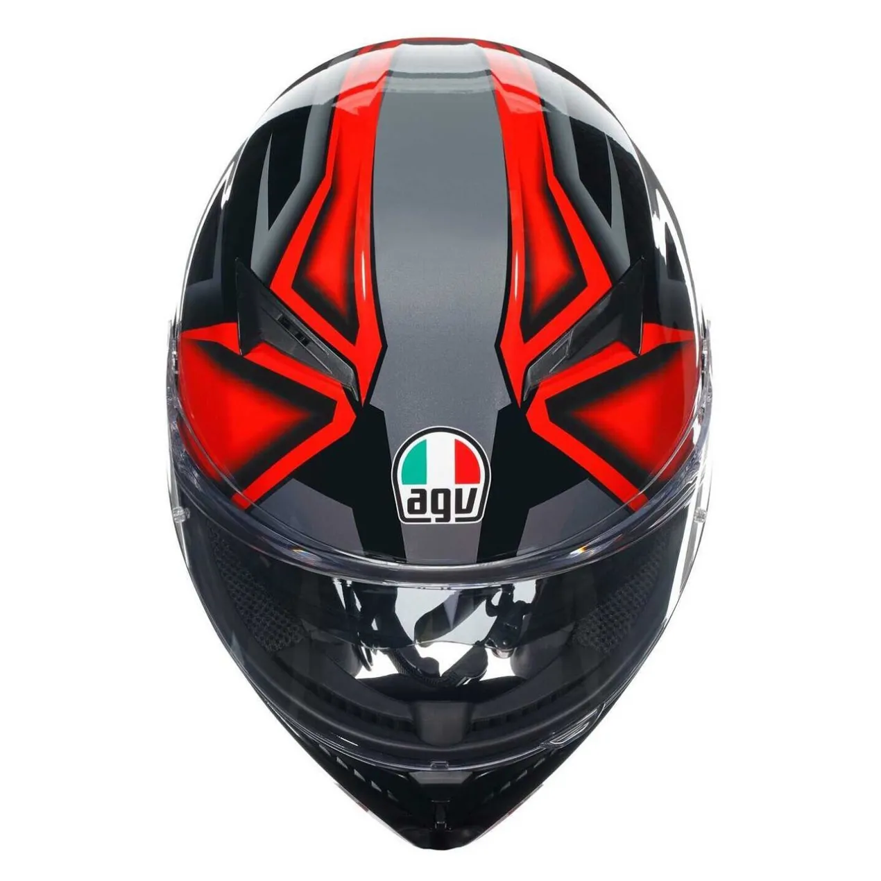 Casco Integrale Agv K3 E06 Compound Black/red