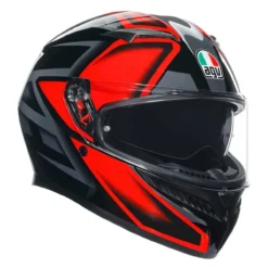 Casco Integrale Agv K3 E06 Compound Black/red