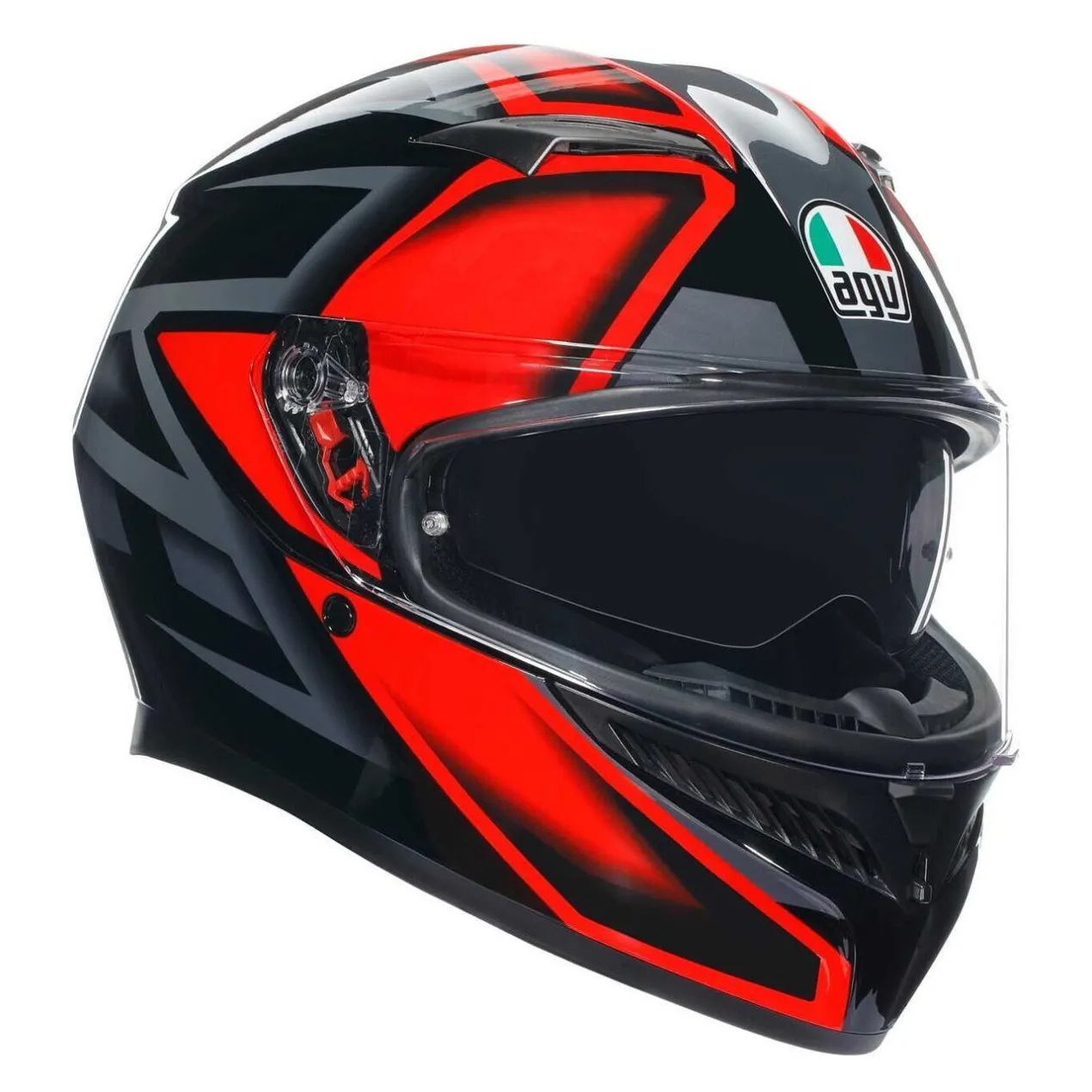 Casco Integrale Agv K3 E06 Compound Black/red