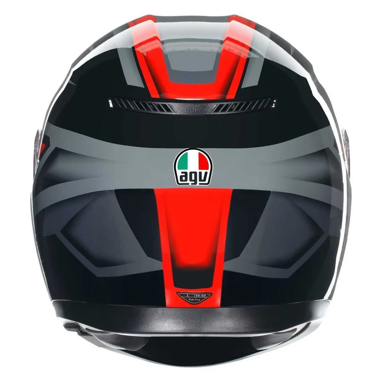 Casco Integrale Agv K3 E06 Compound Black/red