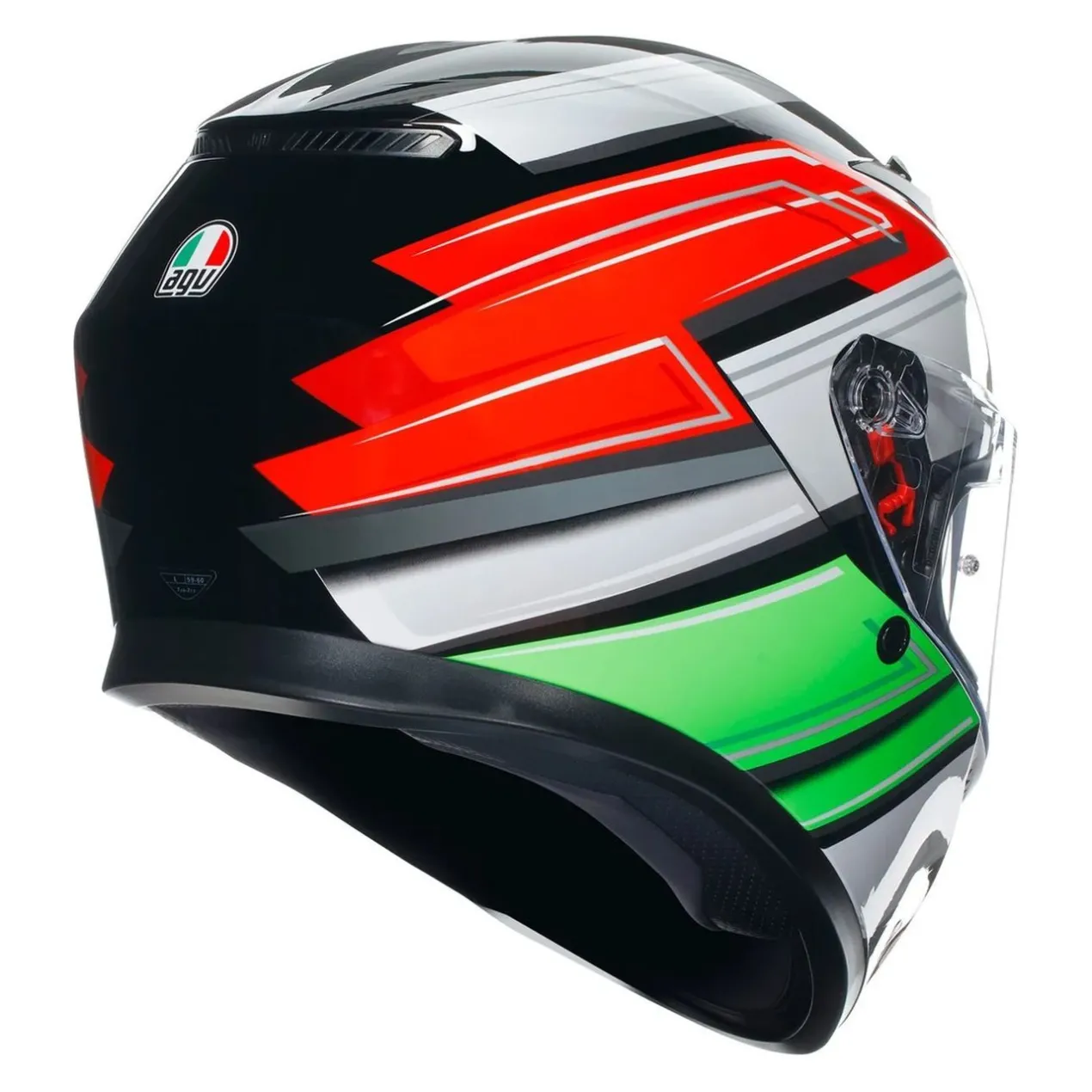 Casco Integrale Agv K3 E06 Wing Black/italy