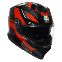 Casco Integrale Agv K7 In Fibra Taurax Black/red