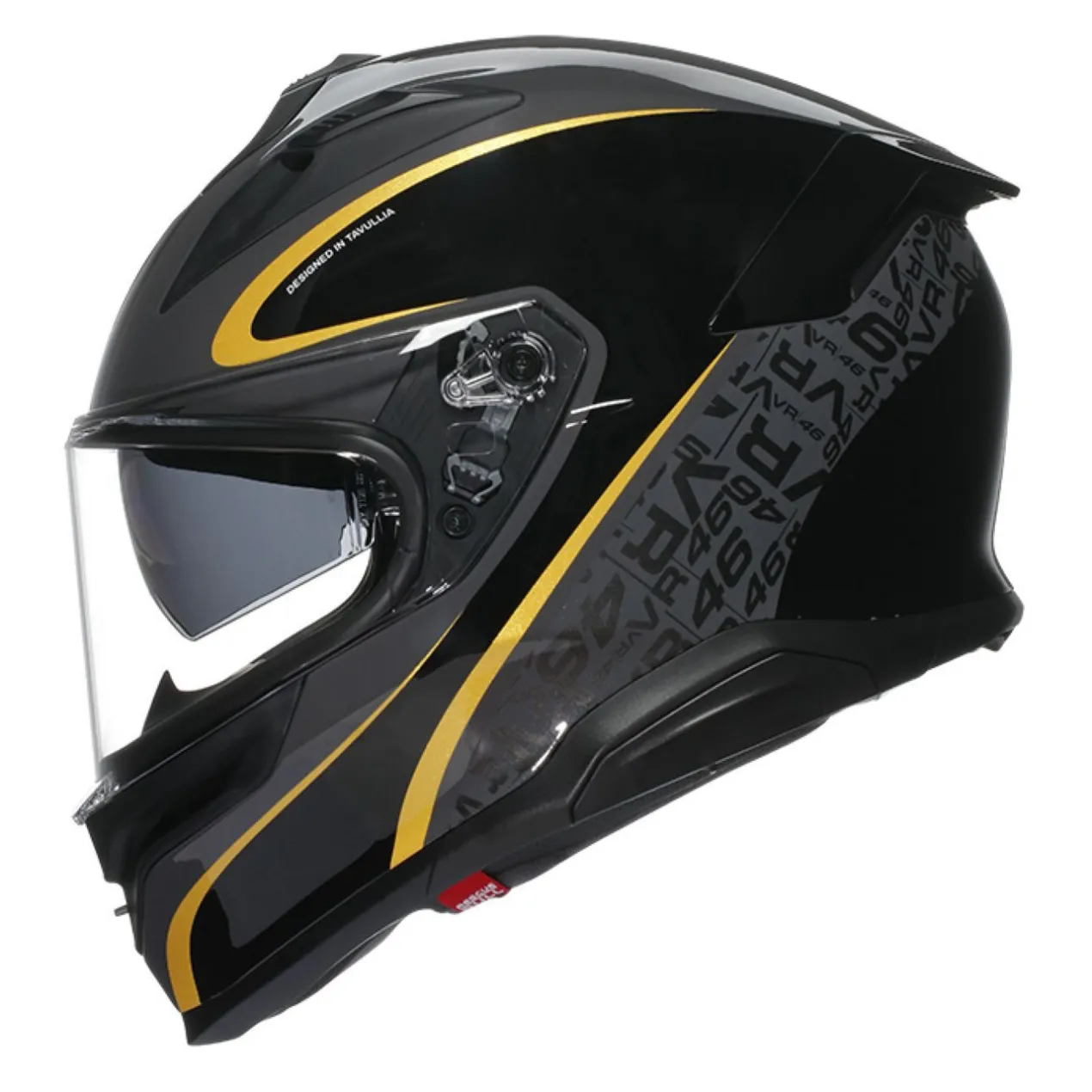 Casco Integrale Agv K7 In Fibra Flow 46 Yellow Grey