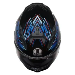 Casco Integrale Agv K7 In Fibra Genisys Matt Black/blue/grey