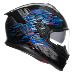 Casco Integrale Agv K7 In Fibra Genisys Matt Black/blue/grey