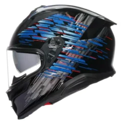 Casco Integrale Agv K7 In Fibra Genisys Matt Black/blue/grey