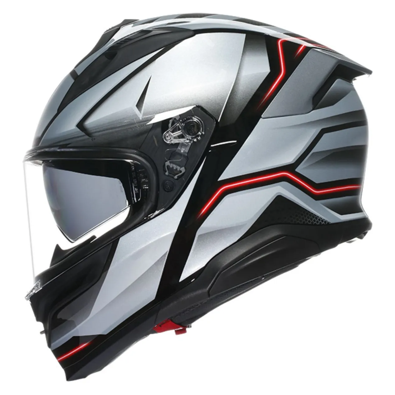 Casco Integrale Agv K7 In Fibra Jaeger Black/silver